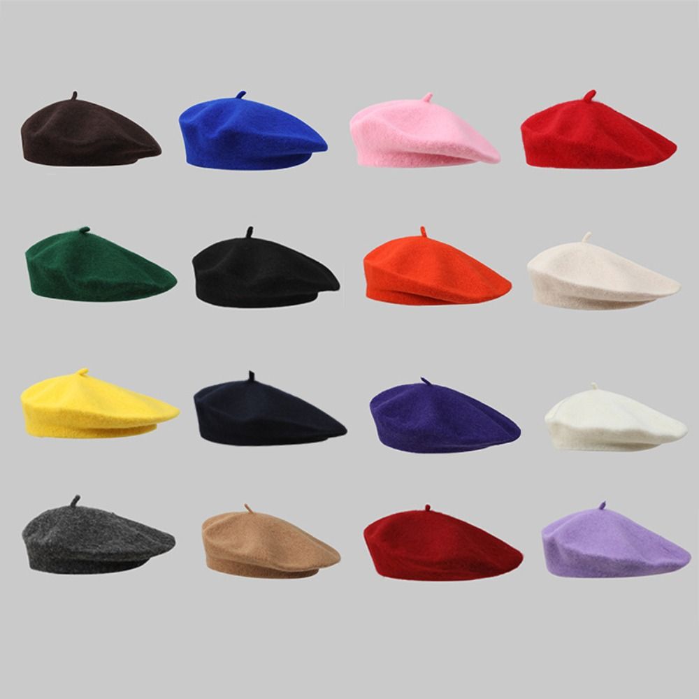 Beret French Wool - Autunno Lady Inverno Caldo Berretti di