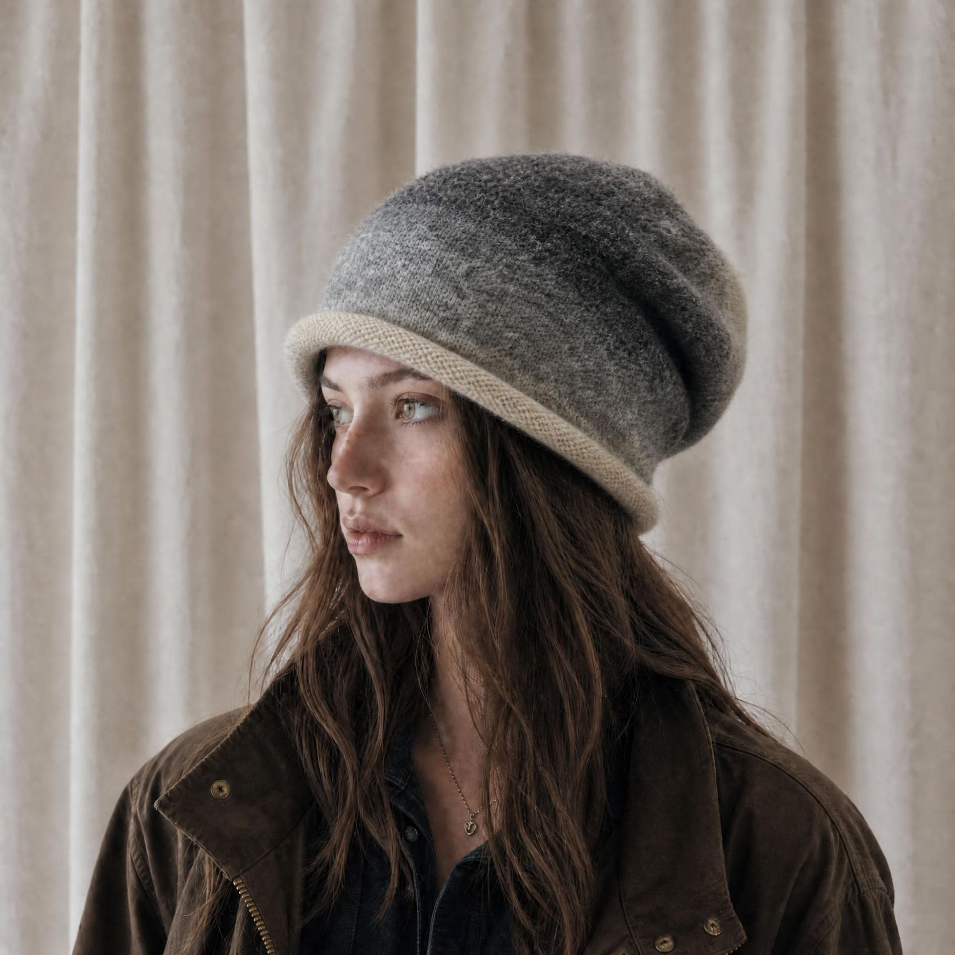 Beanie Cuffed Knit - Berretto Invernale da Donna in Maglia