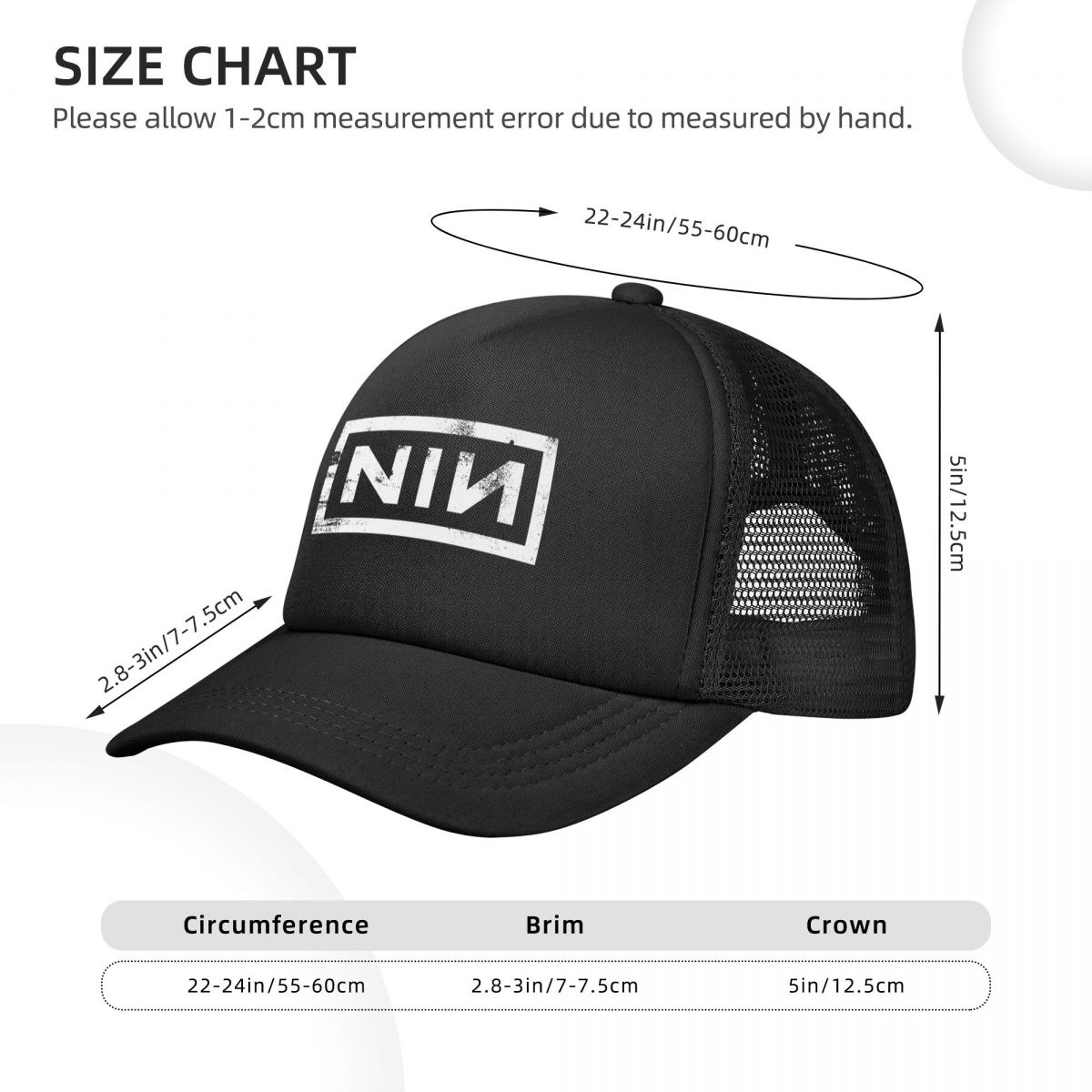 NIN Music Band Mesh berretti d - Trucker Cap Mesh recensione e prezzo